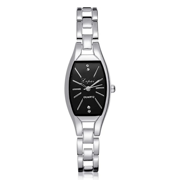 Lvpai Personlighet Enkel rektangulär tunna watch i rostfritt stål kvarts watch Elegant enkla kvinnoklockor Diamant siliver 2