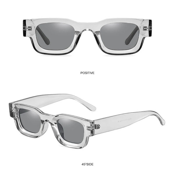 DYTYMJ Polariserade solglasögon Män Liten båge Fyrkantiga solglasögon Anti Blue Light Glasögonbåge Dam/män Hip Hop Oculo Masculino LeopardTea-Polarized Free Cloth