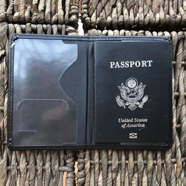 Korea Army Kingdom Kpop Passport Cover Tillbehör Underhållning Fan K-pop Passport Holder Militär Black