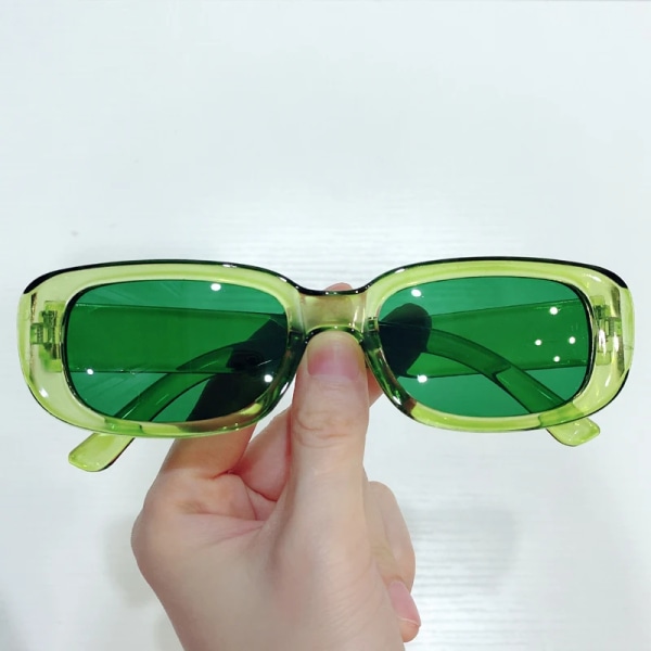 Små rektangulära solglasögon Kvinnor Oval Vintage Märke Designer Fyrkantiga solglasögon För Kvinnor Skuggor Kvinnliga Glasögon Antireflex UV400 02 Leopard