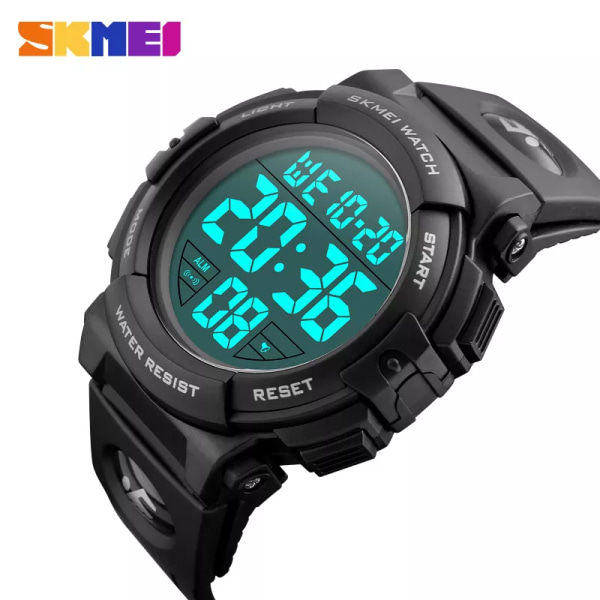 SKMEI nya sportklockor män utomhus mode digital watch multifunktion 50M vattentät armbandsur Man Relogio Masculino 1258 red