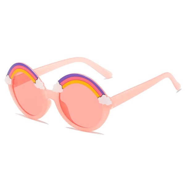 Barn Solglasögon Pojke Flicka Rund Båge Solglasögon Personlighet Mode Festglasögon UV-skydd Glasögon Barn Solglasögon C05