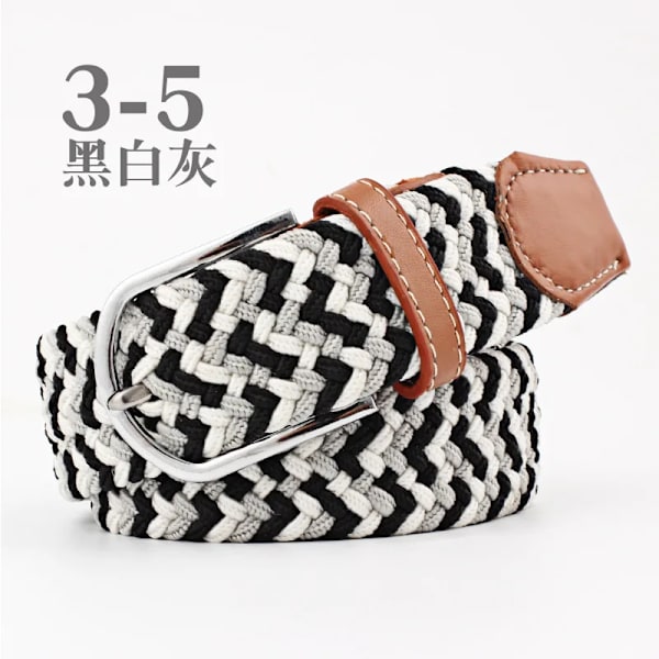 Canvasbälte utomhus taktiskt bälte unisex högkvalitativ canvasbälte för jeans Man Lyxiga Casual Straps Ceintures Bälten för kvinnor FB  black white gray 3.3cmX107cm