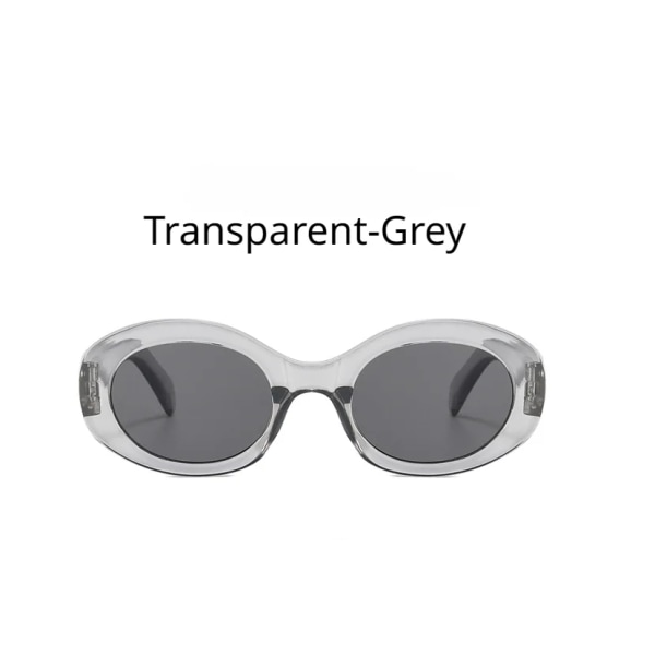 kvinnliga solglasögon runda ovala retro märkesdesigner fyrkantiga solglasögon kvinnliga glasögon antireflex solglasögon kvinnliga solglasögon Transparent-Grey