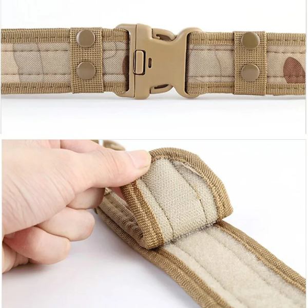 Militär utrustning Knock Off Army Bälte Herr Heavy Duty US Soldier Combat Taktiska bälten Robust 100 % nylon midjerem 5 cm Bredd Jungle Digital 130cm
