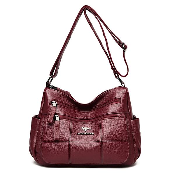 Äkta märkesläder Sac Lyxiga handväskor Damväskor Designer Damvattentät väska Axelväskor Crossbody Messenger-väskor Nyhet Burgundy