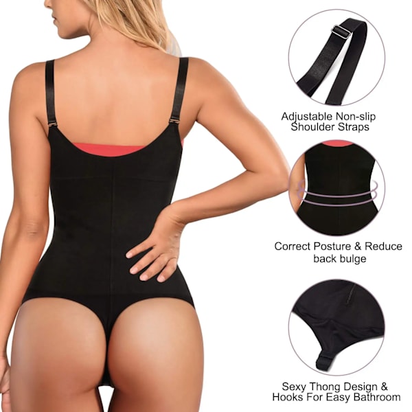 Nadaingaa Latex waist trainer Slät underbyst Smalning Underkläder Bodysuit Shapewear Magstrimmer Kvinnor Korsett Beige M