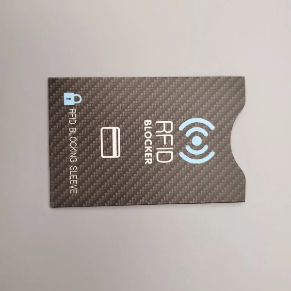Blockeringsläsare Förvaringsväska Korthållare Cover Case ID-kort Kreditkort Säker väska Koppar Anti-rfid NFC-skydd Black Blue
