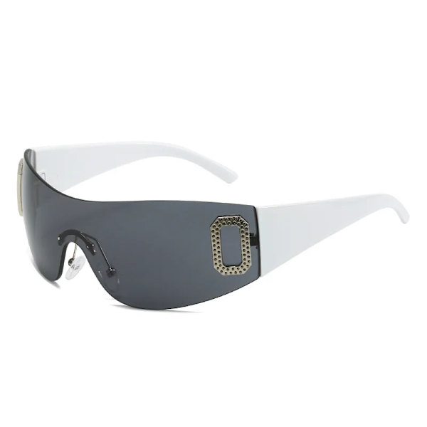 Modedesigner Solglasögon Dam Lyx Trendiga y2k Solglasögon Kvinna Shade Rosa glasögon Goggle 2000-talet lentes de sol mujer white black(.291) as shown(.291)