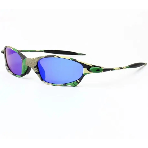 MTB Man Polarized Solglasögon Cykelglasögon UV400 Fiskesolglasögon Metall Cykelglasögon Cykling Glasögon Ridglasögon B2-5 Silver