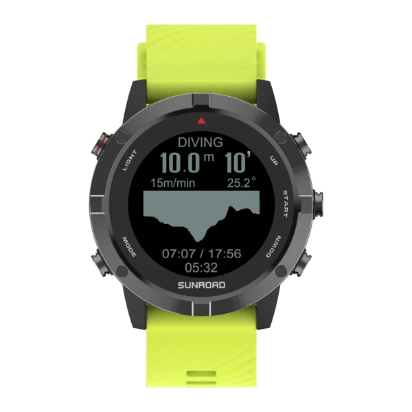 SUNROAD Ny FR934 GPS Outdoor Smart Watch Längdåkning bergsbestigning Spår BEIDOU+Kompass Hård APP för Andriod IOS Bronze
