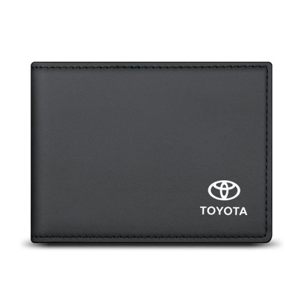 Nytt för Toyota Liten plånbok Herr Plånböcker i äkta läder Kohud Miniplånböcker Svart Och Blå Kvalitetsgaranti Korthållare Type 2