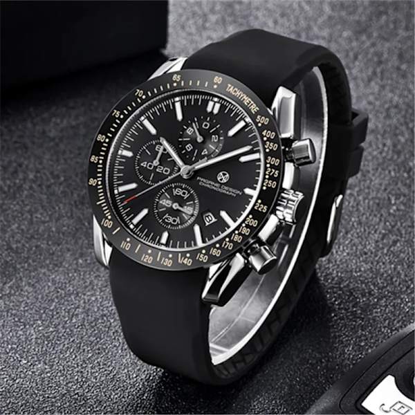 PAGANI DESIGN （Pagrne） Ny herrkvartsklocka watch Watch för män Mode Casual Manklocka Relogio Maasculino SilverBlueR