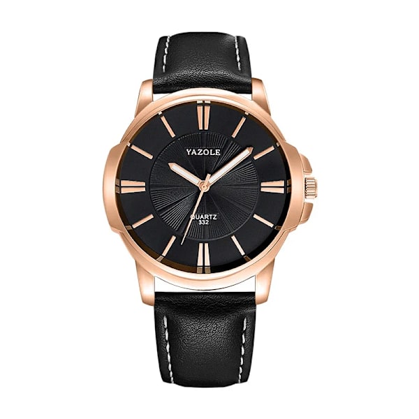YAZOLE Märke Mode Män Klänning Klockor Brunt watch Casual Män relogio Lyx Vattentät reloj hombre AJ-A