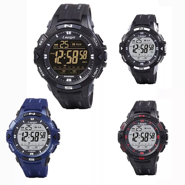 Original Vattentät Digital Dyk Klockor Män Elektronisk Handklocka Pojke Watch Feelnever Utomhus Sport Armbandsur Man Red