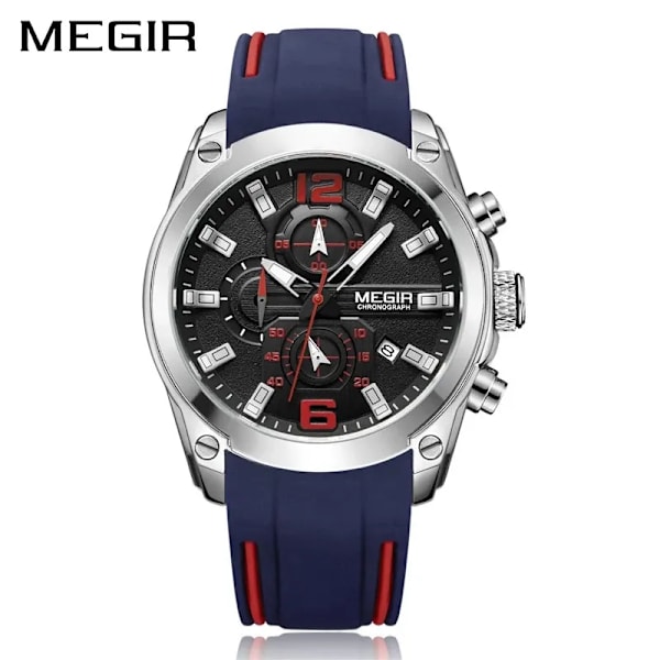 MEGIR Sport Chronograph Quartz klockor Full Black