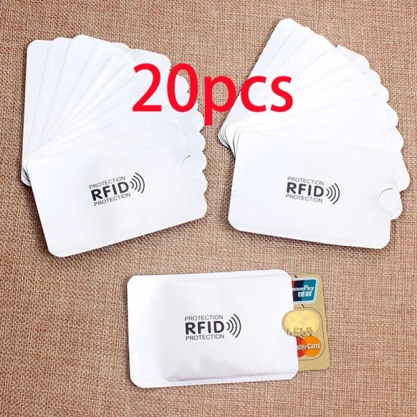 Nyaste Anti Rfid-korthållare NFC-blockerande läsare Lås ID Bankkortshållare Case Metall Case Aluminium 10pcs green
