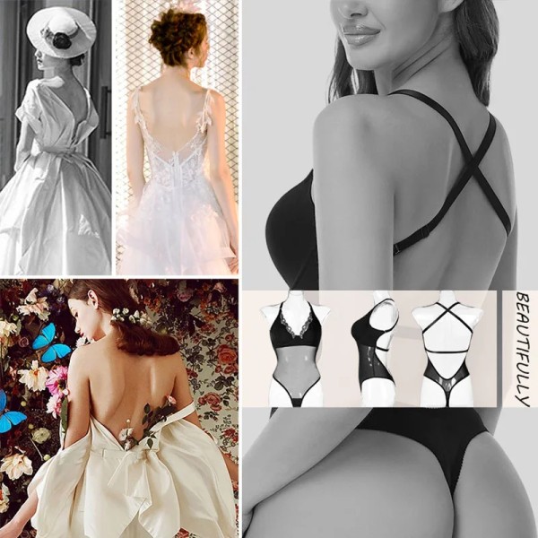 GUUDIA Kvinnor Anti Halk Bodysuits Shapewear Djup V Backless Body för Bröllop Aftonklänning Stringtrosa Sexiga Underkläder Bodysuit Beige XXXL