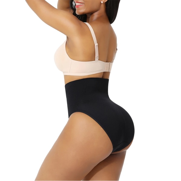 Hög midja magkontroll Trosor Trosa Butt Lifter Shaper Bantning Underkläder Butt Lifter Magen Formande Cincher Brief Body Shaper Black XL-XXL