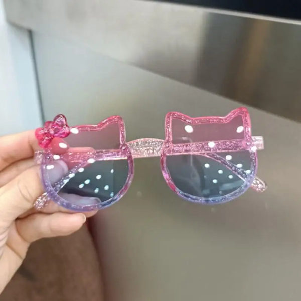 Härliga barn UV400 Solglasögon Kattunge Skydd Snygga glasögon Baby Student Pojke Flicka Glasögon Utomhus Resor Fest Glasögon Type 4