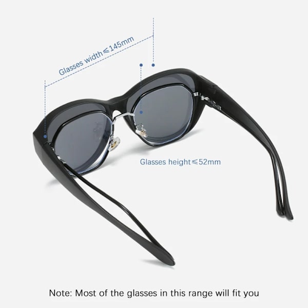 Polarized Fit Over Glasögon Solglasögon Män och kvinnor Nattkörning Glasögon Bär Fit Over Receptbelagda Glasögon FiskeglasögonUV400 Yellow TQ-2