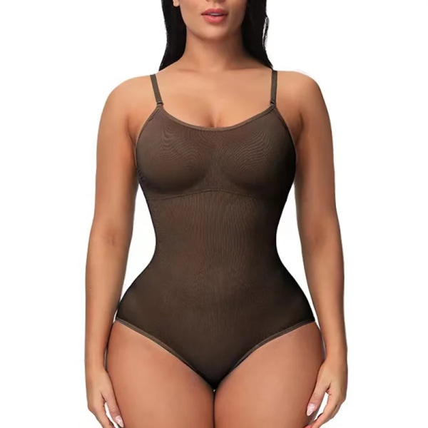 Sömlös bodysuit för kvinnor Magkontroll Shapewear | Sculpting Body Shaper Thong Dupes Shaping Tops Brown XXL