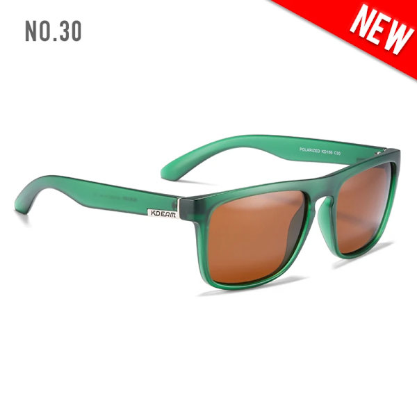 Fashion Guy's Solglasögon från KDEAM Polarized Solglasögon Herr Klassisk design All-Fit Spegel Solglasögon Med Brand Box CE C30