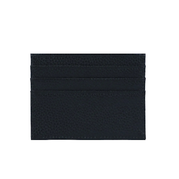 Anpassad 100 % koläder Pebble Mönster Kreditkortshållare Smal plånbok Män Kvinnor Plånbok Pocket Card Custom Initial Letters Case black 0695