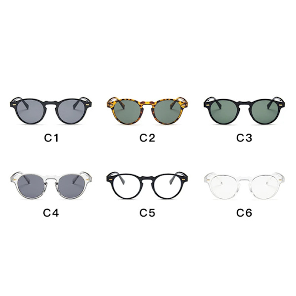Klassiska vintage solglasögon kvinna manlig rund kattöga solglasögon kvinnlig retrostil leopard liten ram Oculos De Sol Leopard G15