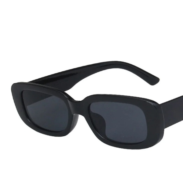 Små rektangulära solglasögon Kvinnor Oval Vintage Märke Designer Fyrkantiga solglasögon För Kvinnor Skuggor Kvinnliga Glasögon Antireflex UV400 03 Clear brown