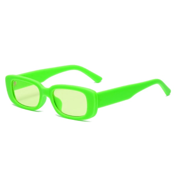 Kvinnor Små rektangulära solglasögon Unisex Vintage Anti-reflex UV400 Shades Glasögon Utomhusåkning Bilkörning Ögonskydd C2 AS PICTURE