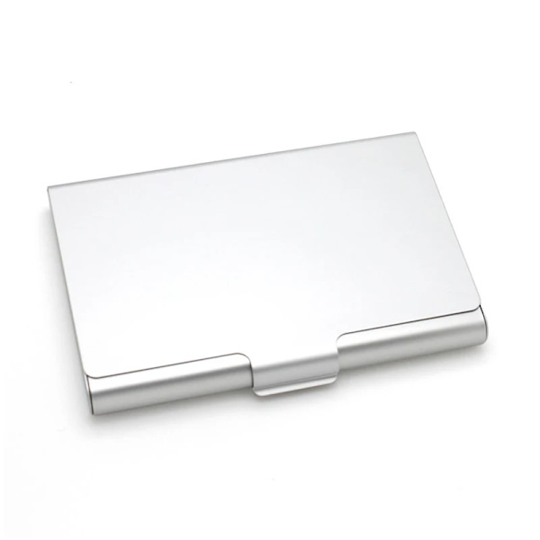 1 st Case för män i rostfritt stål Aluminiumhållare Cover Dam Case light gold