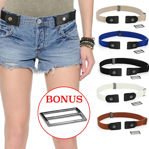 Enkelt Bälte Utan Spänne Elastiska Bälten För Dam Stretchrem Herr Jeans Cintos Utdragbar Barn Pojkar Flickor Cinturon Mujer-rem stripe belt 85-120cm