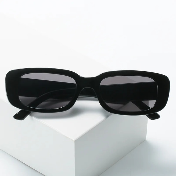 Fyrkantiga solglasögon Dam rektangel Lyxigt märke Designer solglasögon för kvinnlig gradient klar liten lins unisex Oculos De Sol C4