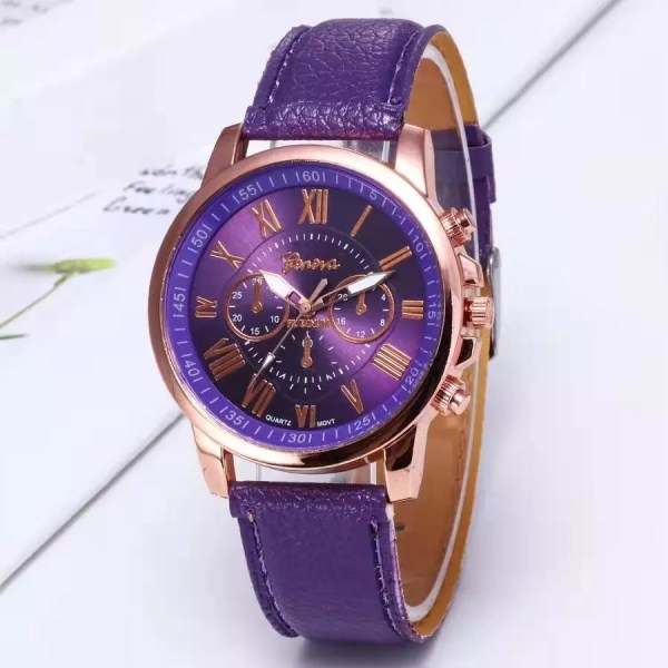 WOKAI BRAND 2020 NYTT Watch Dammode Casual Läderbältsklockor Enkla damklänning Quartz Clock Armbandsur Reloj mujer women(.196)