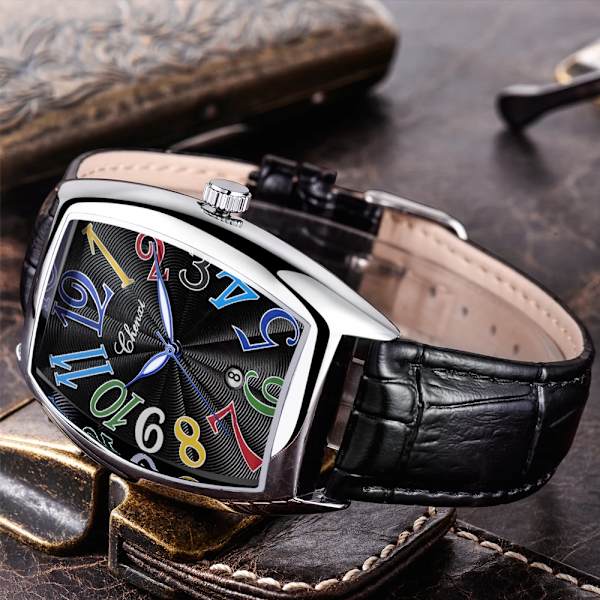 Ny CHENXI Top Märke Lyx Herrklockor Man Klockor Date Business Klocka Läderarmband Quartz Armbandsur Watch Present 8217 All Black