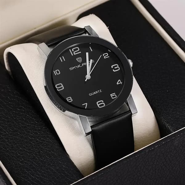 2021 Dame Sort Ur Læderrem Rustfrit Stål Analog Quartz Armbåndsur Dame Kvinde Afslappede Ure pink