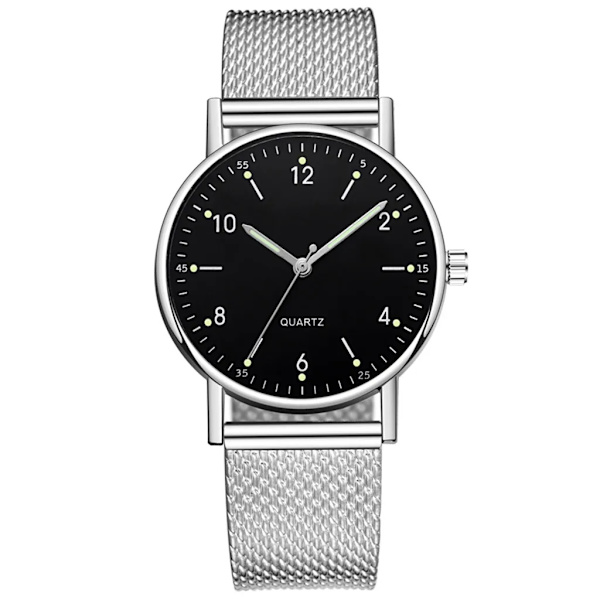 Mode Watch Damklocka Silver Heart Dial Silikon Mesh Armbandsur Reloj Mujer Montre Femme Watch 2022 H