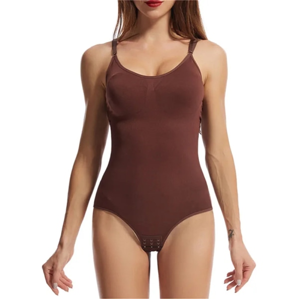 2023 Dam Shapers Korsett Body Magkontroll Body Shaper Trainer Dam Sexig Bantning Fast Sömlös Öppen Coffee L
