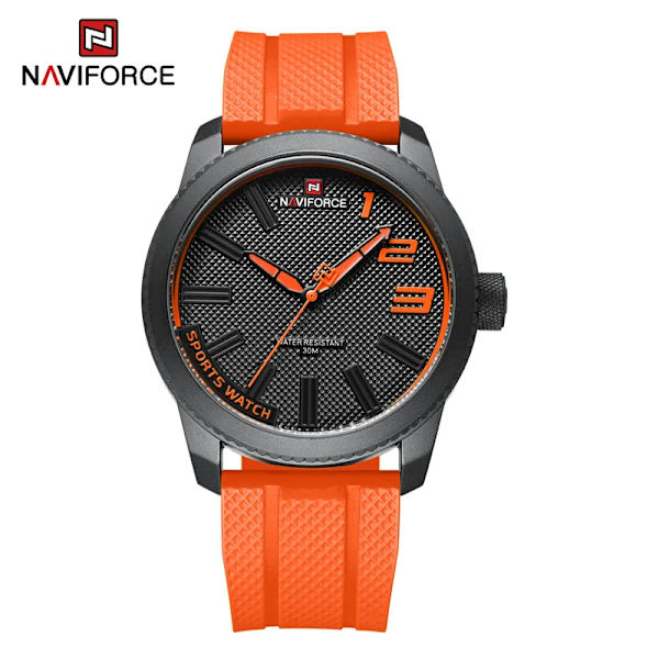 NAVIFORCE Top Luxury Brand Quartz Watch Herr Silikonarmband Militärklockor 30ATM Vattentät Armbandsur Relogio Masculino 2022 BOO