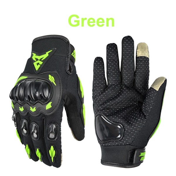 Motocentric Motorcykelhandskar Sommar Touch Screen Racinghandskar Utomhussport Skydd Åka Cross Dirt Bike Guantes Moto Green L