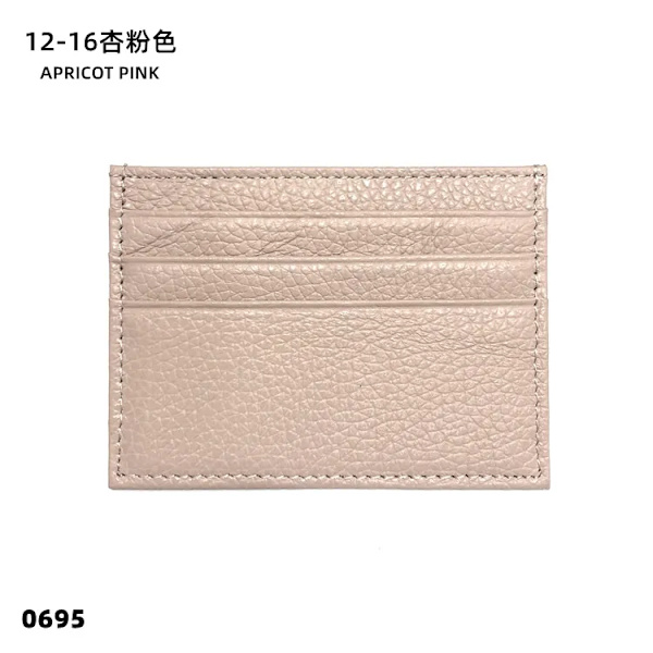 Kreditkortshållare i läder Custom Initial Holder Personlig Initial Slim Wallet Monogram Namn Plånbok Korthållare DIY Christmas pink  3