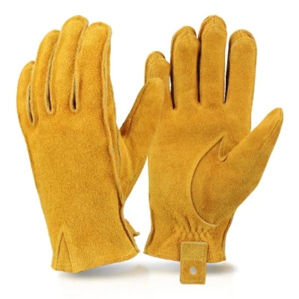 OZERO Äkta kohud Sommar Vindtät Sport utomhus Motorcykel Cykling Skyddande Vindtät Isolerad Camp guantes Moto Handskar Yellow--No Logo L