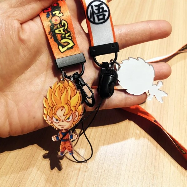 1 Set Anime Kortfodral Kort Nyckel Lanyard Cosplay Badge ID-kort Hållare Halsband Nyckelringar DB-T