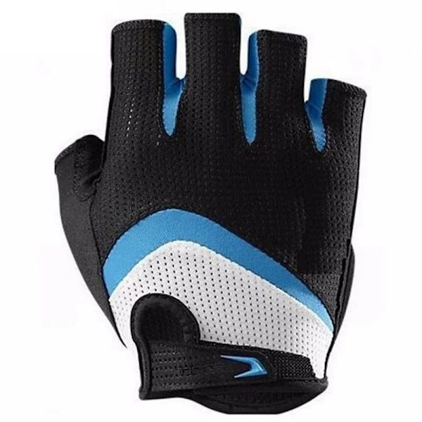 Halvfinger cykelhandskar 2023 Pro team Road bike MTB RBX Silikonsvamp anti-vibration race cykel handskar Guantes ciclismo Blue XL