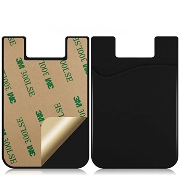 Business Credit Pocket Adhesive Mode Kvinnor Män Mobiltelefon Hållare ID-kort Hållare Slim Case klistermärke Red