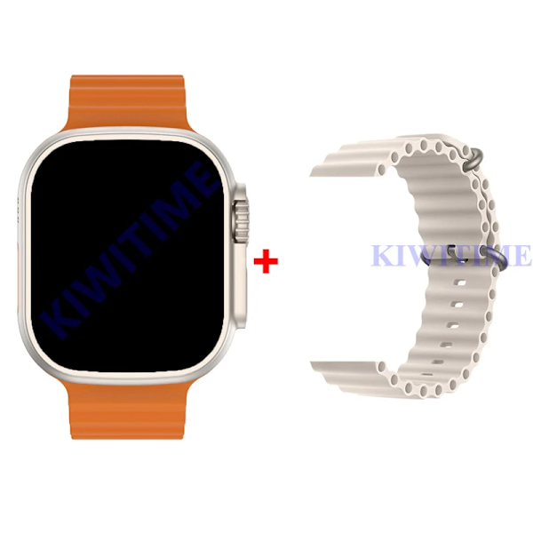 KIWITIME Ultra Max Smart Watch 1:1 49mm Storlek 2.2\ GoldnStarOcean With Protective Case