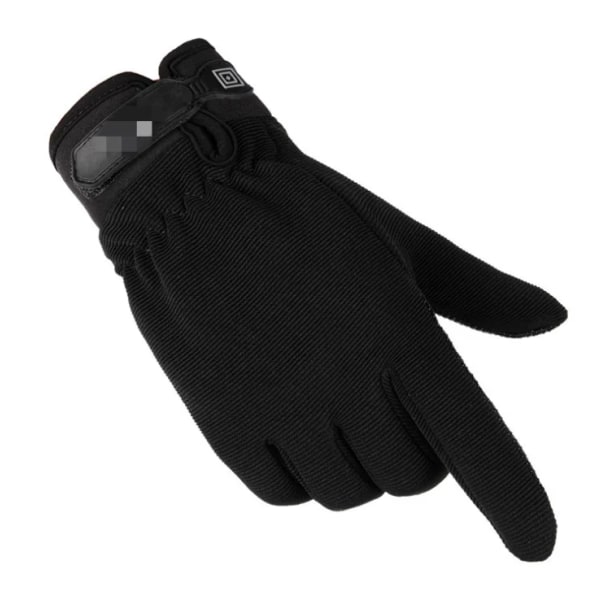 Pekskärm Halkfria vinterhandskar Unisex Vattentäta Vindtäta Varma Cykelhandskar Mode Dragkedja Sport Känsligt bekvämt Style4-Black L