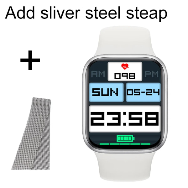 Smart Watch Series 8 W58 W59 W38 W28 Pro Smartwatch Dam Herr NFC Vattentät BT Call Heartrate Monitor IWO För Apple Android WHSs add SVN W59