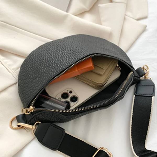 Märke Kvinnlig Bältesväska Mode Läder Fanny pack Myntväska Hög kvalitet Dam Midjeväskor Designer axel Crossbody bröstväska White
